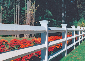 Estate Post and Rail Fence F-WR-3